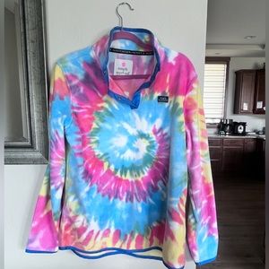 Simply Southern size Large tie dye fleece quarter zip.
